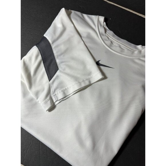 Nike Tops - Women's Nike Performance Center Swoosh T Shirt XL White Grey Vent Short Sleeve